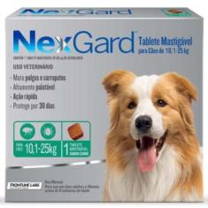 Imagem de NexGard  68 mg - Cães de 10,1 a 25 Kg cx com 1 tablete - Merial - Fron