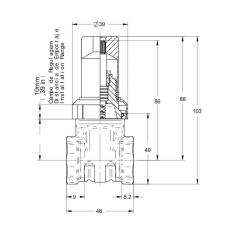 Imagem de Registro Gaveta Docol 1/2" 25130500 DocolBase Cobre