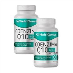 Imagem de 2x Coenzima Q10 Coq10 Nutrigenes -60 Caps. 100mg + Vitaminas