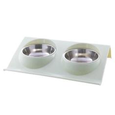 Imagem de Comedouro E Bebedouro Para Cães E Gatos Filhote Tigelas Inox - Asia Go