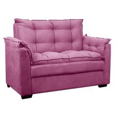 Imagem de Sofá 2 Lugares Confortável Pequeno 140cm Small Herrero Rosa