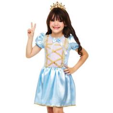 Imagem de Fantasia Infantil Princesa Sophie Carnaval Vestido + Coroa - Fantasias
