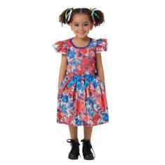 Imagem de Vestido Festa Junina Infantil Caipira Cores - Fantasias Super, Vermelh