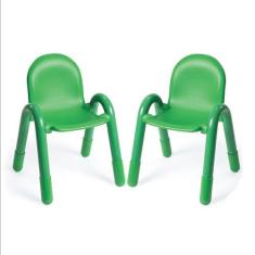 Imagem de Cadeira infantil infantil de 33 cm, verde trevo, pacote com 2, solução de assento ergonômica empilhável para salas de aula e escolas domésticas