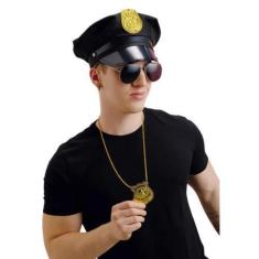 Imagem de Kit Delegado Policial Fantasia Carnaval - Cromus