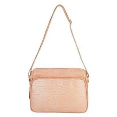 Imagem de Bolsa de couro croco tiracolo Anita-Feminino