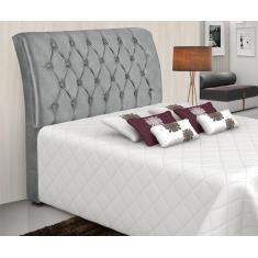 Imagem de Cabeceira Estofado Quarto Viena King 195 Cm