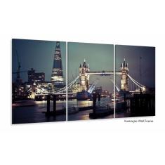 Imagem de Quadro em Tecido Decorativo Cidade Londres Tower Bridge 3 pe