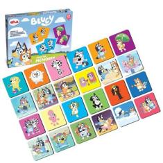 Imagem de Jogo Da Memória Bluey 24 Pares De Cartas Original  Elka  Desenho Disne
