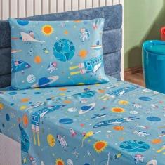 Imagem de Jogo de Cama Infantil Solteiro Bouti Kids 03 Pçs Astronauta