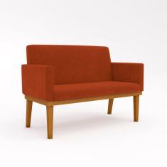 Imagem de Namoradeira Base Reforçada Sofá Balaqui Decor Terracota