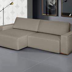 Imagem de Sofá Siena - Retrátil / Reclinável 240 Cm Veludo Castor
