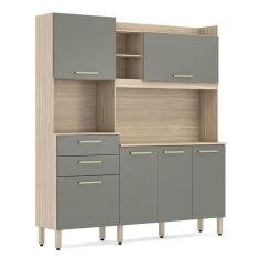 Imagem de Cozinha Compacta Select 6 Portas E 2 Gavetas Avena Menta - Demóbile Avena Menta