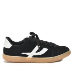 Imagem de Tênis Feminino Via Marte Casual 129-002 Preto Branco-Feminino