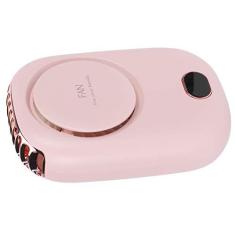 Imagem de Ventilador Portátil de Pescoço - Ventilador Portátil Recarregável USB Sem Lâmina de 3 Velocidades Com Bateria Embutida - Design Suspenso na Cintura para Resfriamento Pessoal -