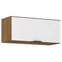 Imagem de Armário Aéreo Para Cozinha Firenze 01 Porta 70cm Amendola Branco - Fabrica 1 Móveis