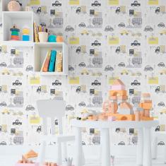 Imagem de Papel De Parede Adesivo Infantil N011093 Rolo 0,58X3M