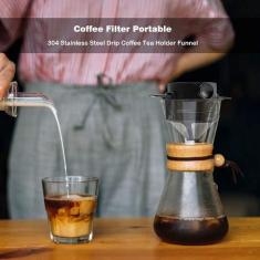 Imagem de Mini Coador De Café em Aço Inox Reutilizável MonoDose drip coffee - v2
