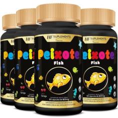 Imagem de 4X Peixote Omega 3 Infantil Mastigavel 60Caps Hf Suplements