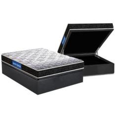 Imagem de Cama Box Baú Casal: Colchão Molas Ensacadas Probel D23 Guarda Costas S