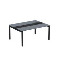 Imagem de Mesa Plataforma Dupla com Pé de Aço para Coworking 150x120 Pdc15/12/2p Grafito/Preto