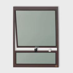 Imagem de Janela de Alumínio Maxim-Ar com Bandeira 80x60cm Vidro Mini Boreal Plus Brimak