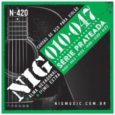 Imagem de Encordoamento para Violão aço 6 Cordas NIG 010/047 N420