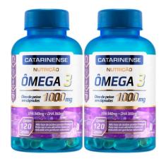 Imagem de Kit Omega 3 1000Mg 120 Cápsulas Catarinense 2 Unidades