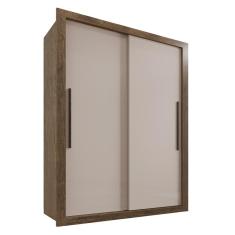 Imagem de Guarda Roupa 2 Portas 2 Gavetas mdp Ipê e Off