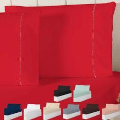 Imagem de Jogo De Lençol Cama Padrão 200 Fios Com Fronhas Ponto Palito - Enxovai