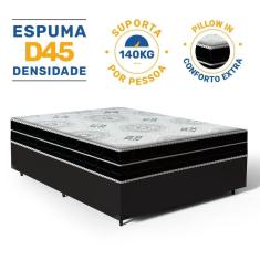 Imagem de Cama Box com Colchão de Espuma D45 Pillow In Anjos OrtoConfort Casal 138cm