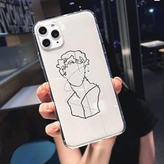 Imagem de Capa de telefone engraçada de silicone macio para iphone 13 11 pro max 12 mini se2020 6 7 8 plus xr xs max luxo capa traseira transparente, 40378, para ip6 ou ip6s