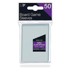 Imagem de Ultra Pro 44mm X 68mm Mini Europeu Jogo de Tabuleiro Mangas 50ct, Clear