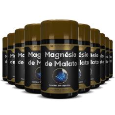 Imagem de 10X Magnesio De Malato Premium 60 Caps Hf Suplementos