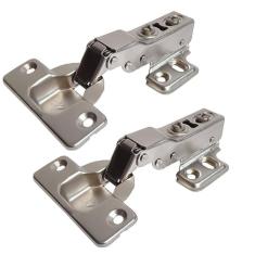 Imagem de Kit 2 Dobradiças Curvas Para Moveis Pistão Amortecedor 35Mm