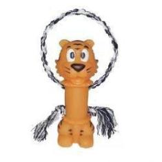 Imagem de Brinquedo Mordedor Pet Tigre Com Corda Sonoro 20 Cm