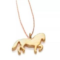 Imagem de Colar Pingente Banhado Ouro Cavalo Égua Berkat SKU 20020