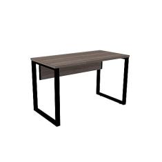 Imagem de Mesa de Escritório Pé Tubular Pe25 em Mdp 90 x 60 cm Cor Walnut e Base Preta