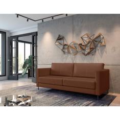 Imagem de Sofá Living De Couro 200cm 2 Lugares Zeus Yescasa