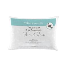 Imagem de Kit 02 Travesseiros Pluma De Ganso Sintética Soft Essentials - Branco