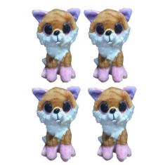 Imagem de Kit C/4x Brinquedo de Pelúcia Raposa - Ty Rara