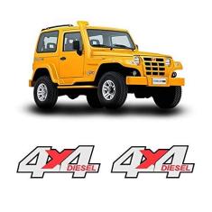 Imagem de Par de Emblemas Adesivos 4x4 Diesel Troller 2005
