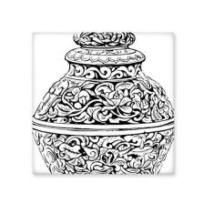 Imagem de Cultura chinesa Qing Dynasty Vaso linha cerâmica ejo brilhante decalque pedra adornada tijolo vitrificado