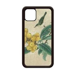 Imagem de Loquat Capa com pintura chinesa para iPhone 12 Pro Max para Apple Mini Mobile Case