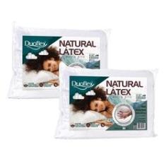 Imagem de Kit 2 Travesseiros Natural Látex Extra Alto 50x70cm - Duoflex