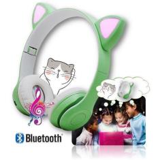 Imagem de Fone De Ouvido Bluetooth Headset Gatinho Dobravel D47 Verde - Concise