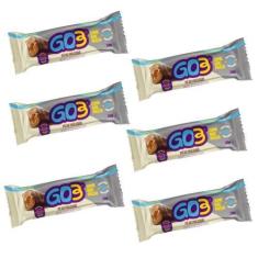 Imagem de Kit C/6 Barras De Proteína Sabor Pé De Moleque  50Gr - Go3