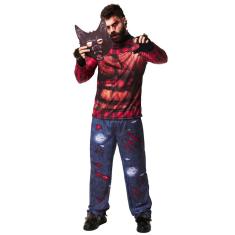 Imagem de Fantasia Lobisomem Adulto Halloween Roupa + Máscara e Luvas