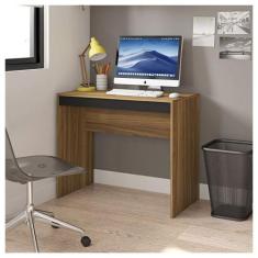 Imagem de Mesa Computador Para Escritório 90 Cm Marrom Recta Caemmun