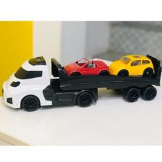 Imagem de Carreta De Brinquedo Cegonheira Com 2 Carrinhos - Cardoso